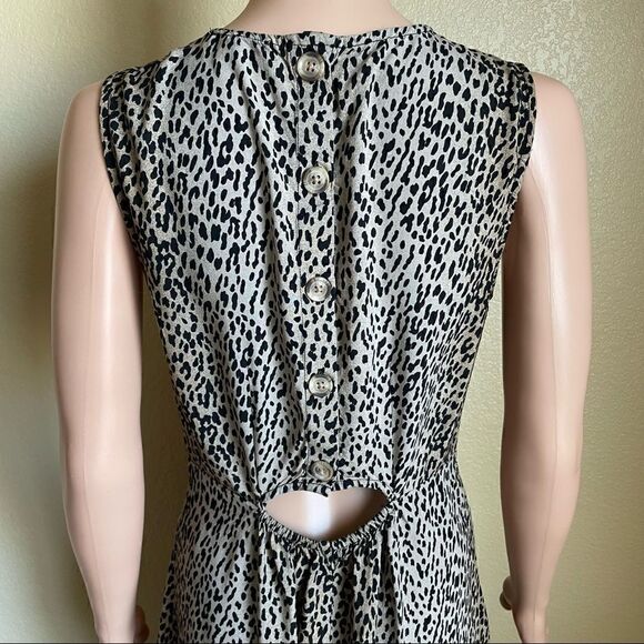🖤 Beachlunchlounge Collection Leopard Print Dress Size Small - Picture 6 of 9